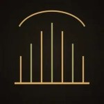 App icon for the Psalter Command Center: harp strings of varying height under a gold arc