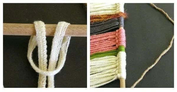 spring arts and crafts boho wall hanging