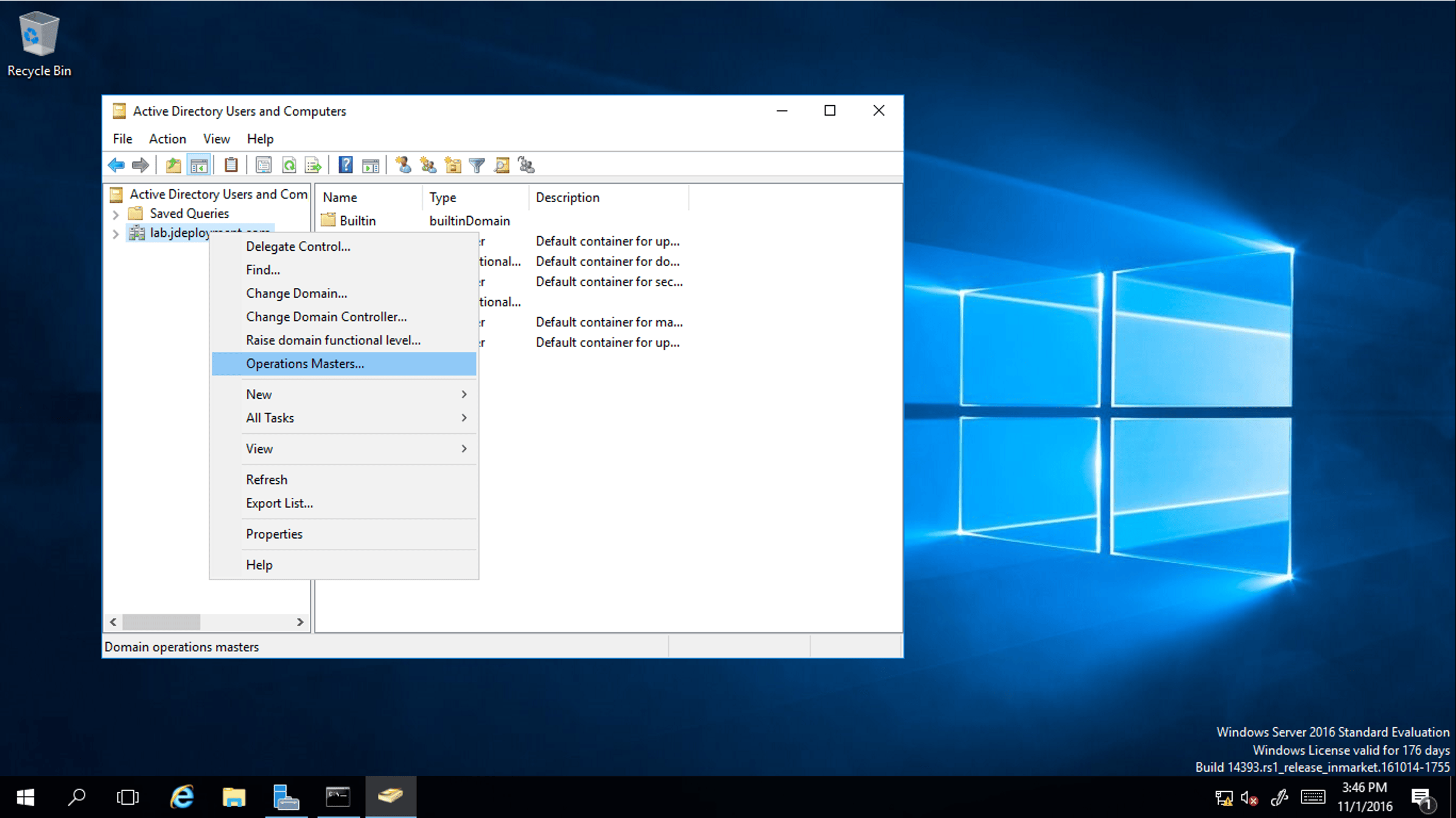 Upgrade Active Directory Server 2016 from Server 2012 R2
