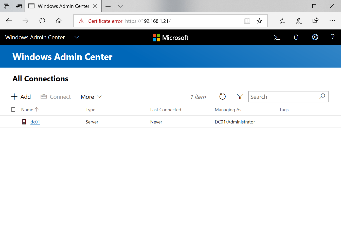 Windows Admin Center