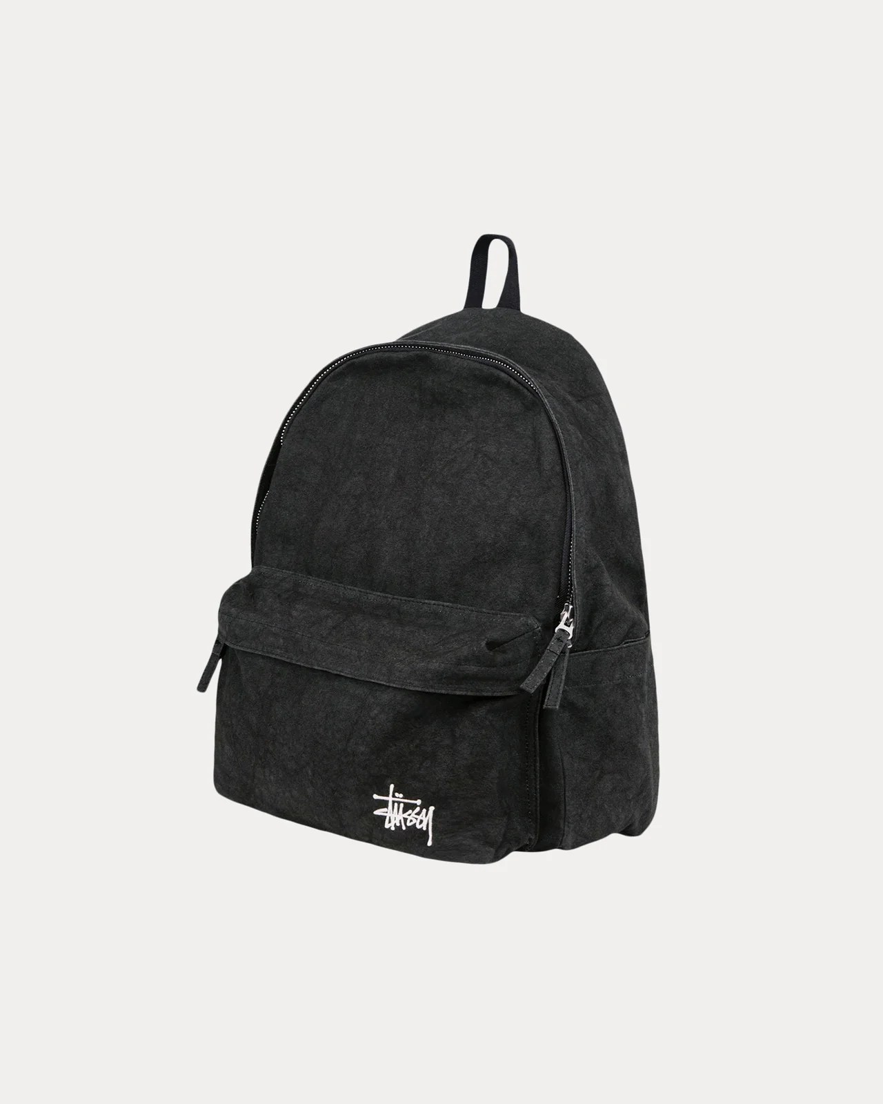 STUSSY CANVAS BACKPACK 水洗黑後背包
