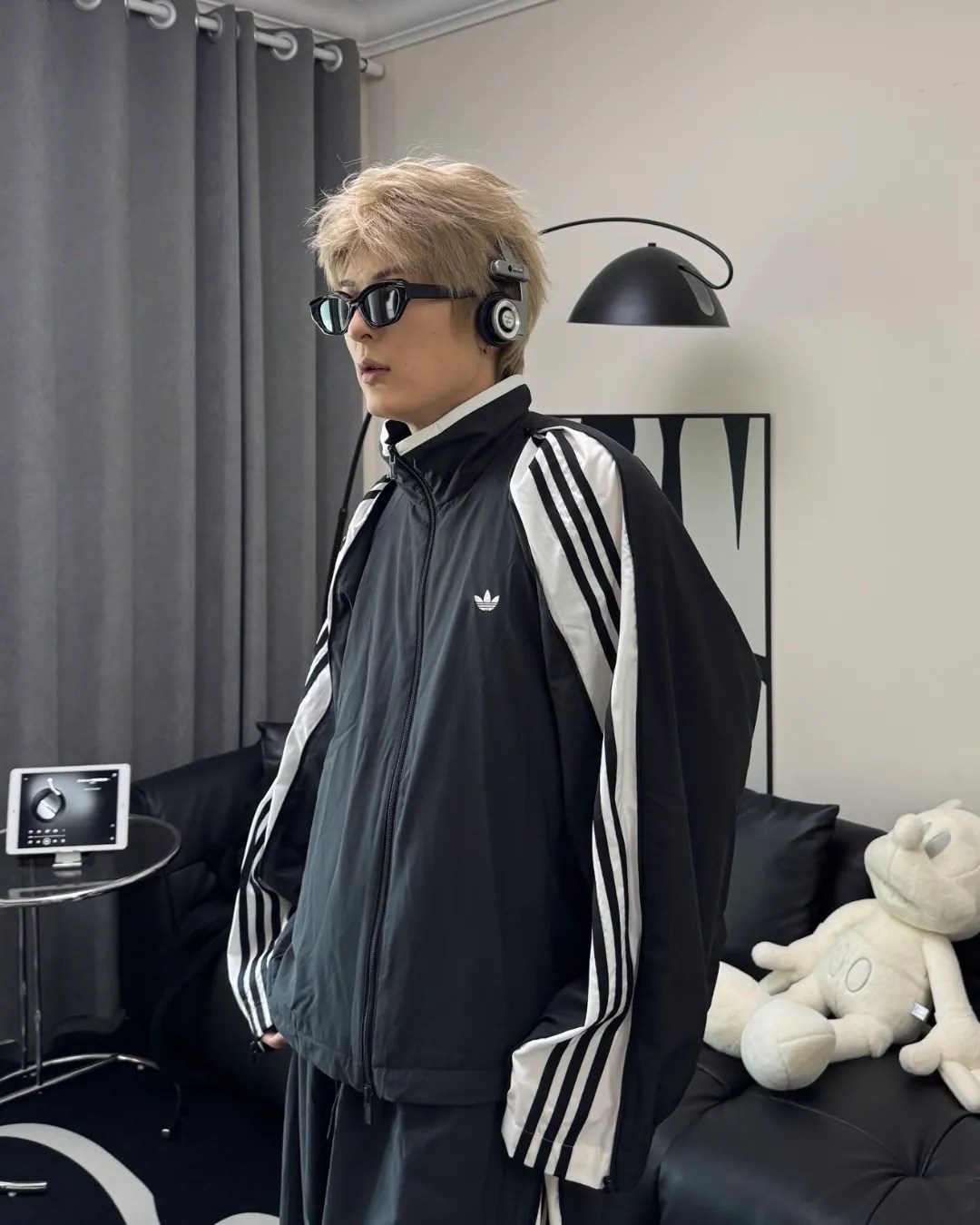 Adidas Originals 深灰外套＆長褲 整套先帥哭⚡️