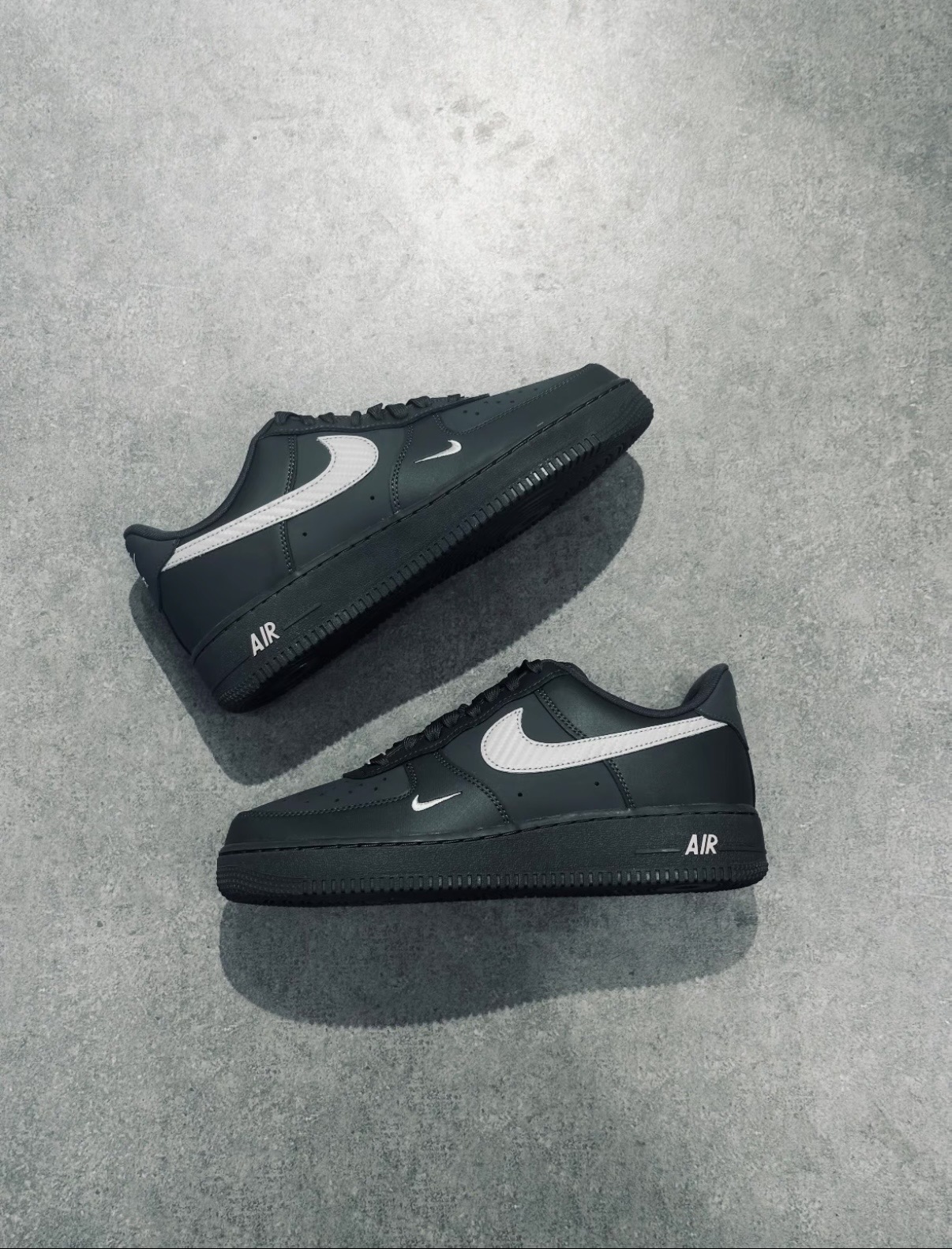 NIKE AF1 蛇紋勾 小勾 灰黑配色 男女同款 IV5732-001
