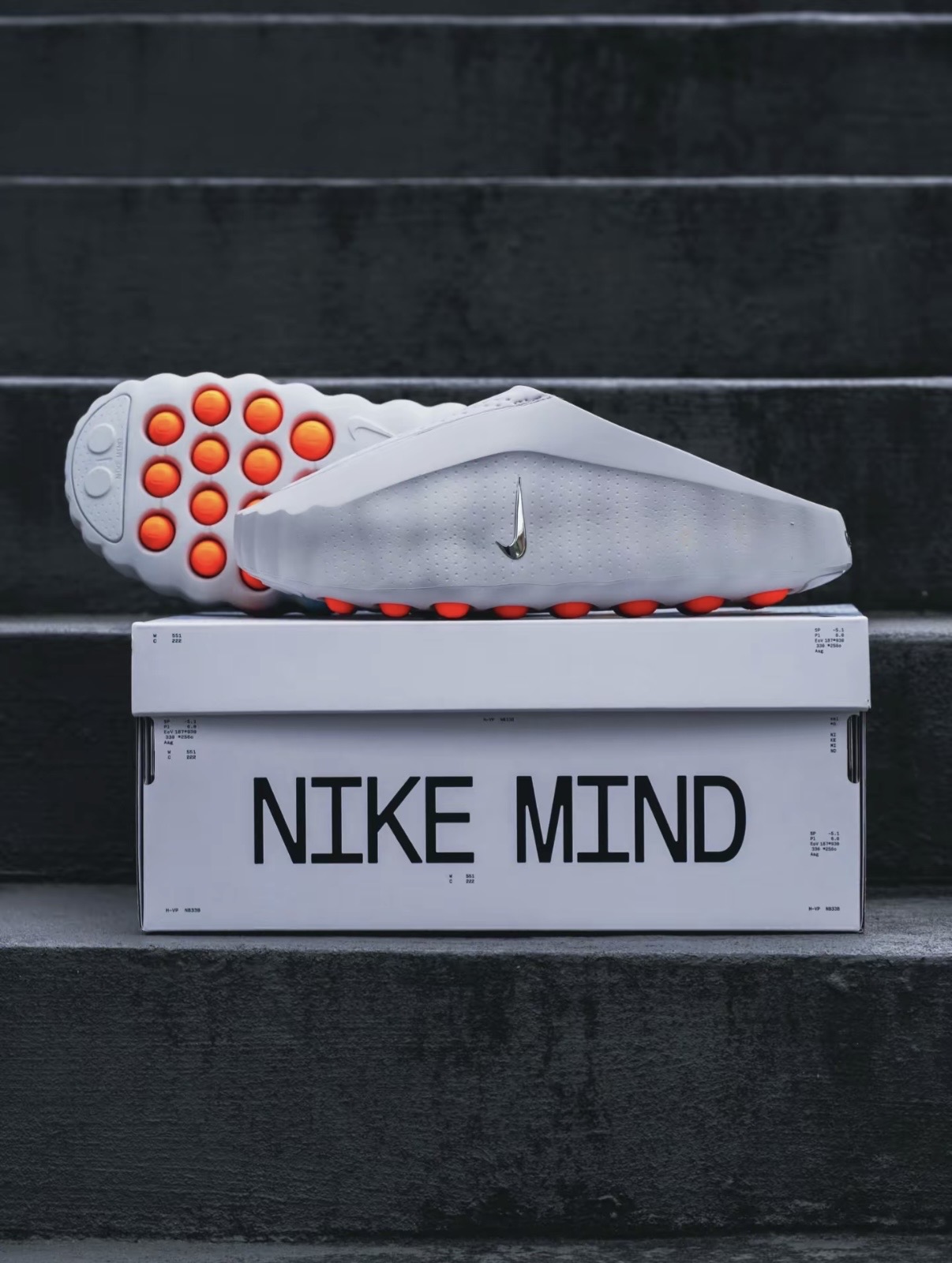 Nike Mind 001 男款  穆勒拖 淺煙灰 HQ4307-003