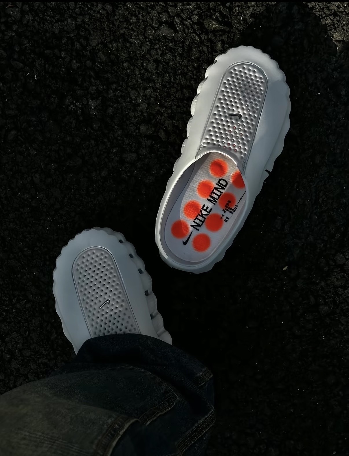 Nike Mind 001 男款  穆勒拖 淺煙灰 HQ4307-003