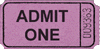 Admit One Ticket