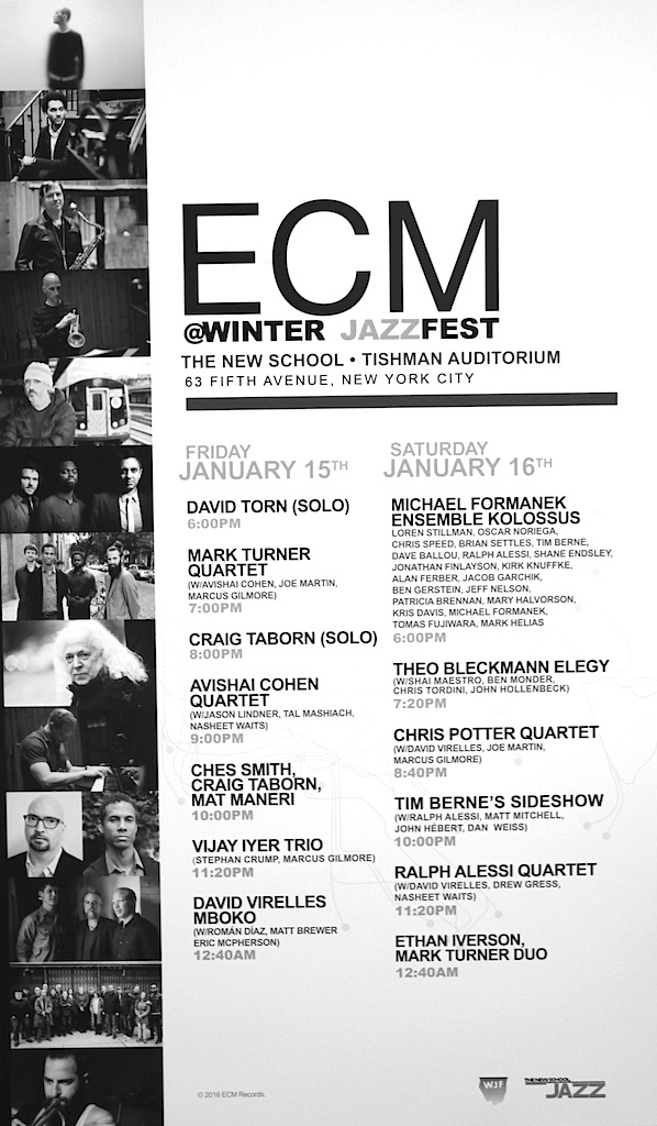 ECM Winter JazzFest Poster