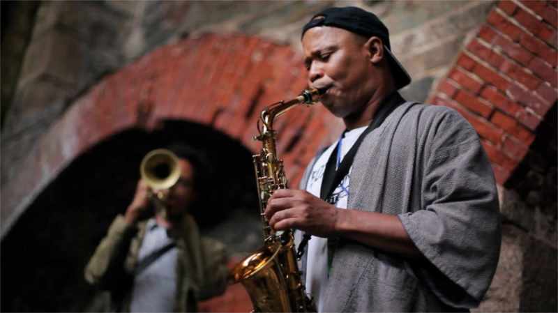 Steve Coleman with Jonathan Finlayson Photo: NPR