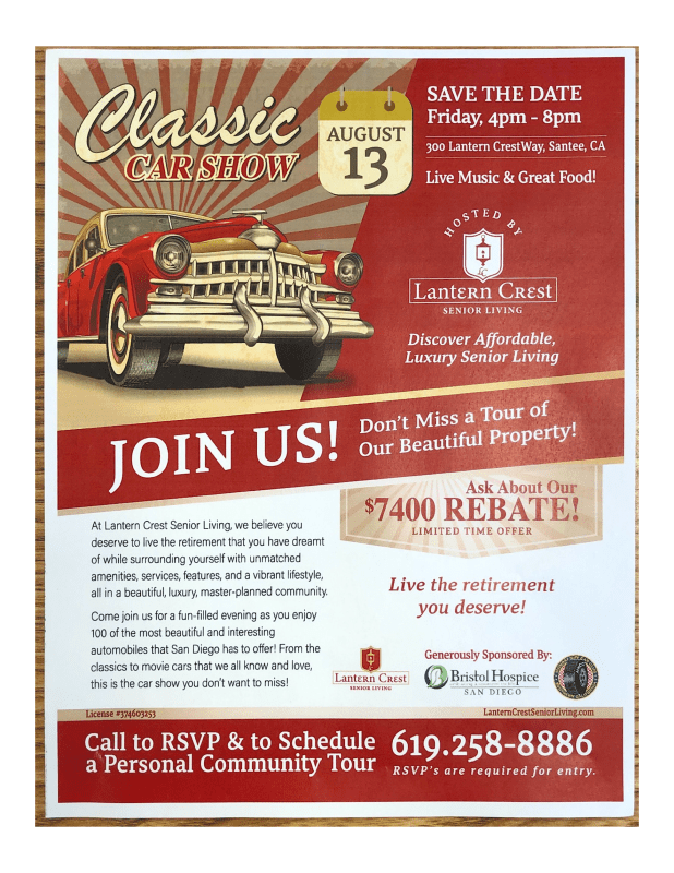 calendar on san diego car shows august 2021