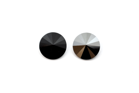 Jet Hematite 1122 Swarovski Crystal Faceted Rivoli Rhinestone No
