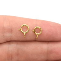 14k Gold Filled Spring Ring Clasps,6mm,5 pcs