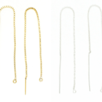 14k Gold Filled or Sterling Sliver Threader Earrings