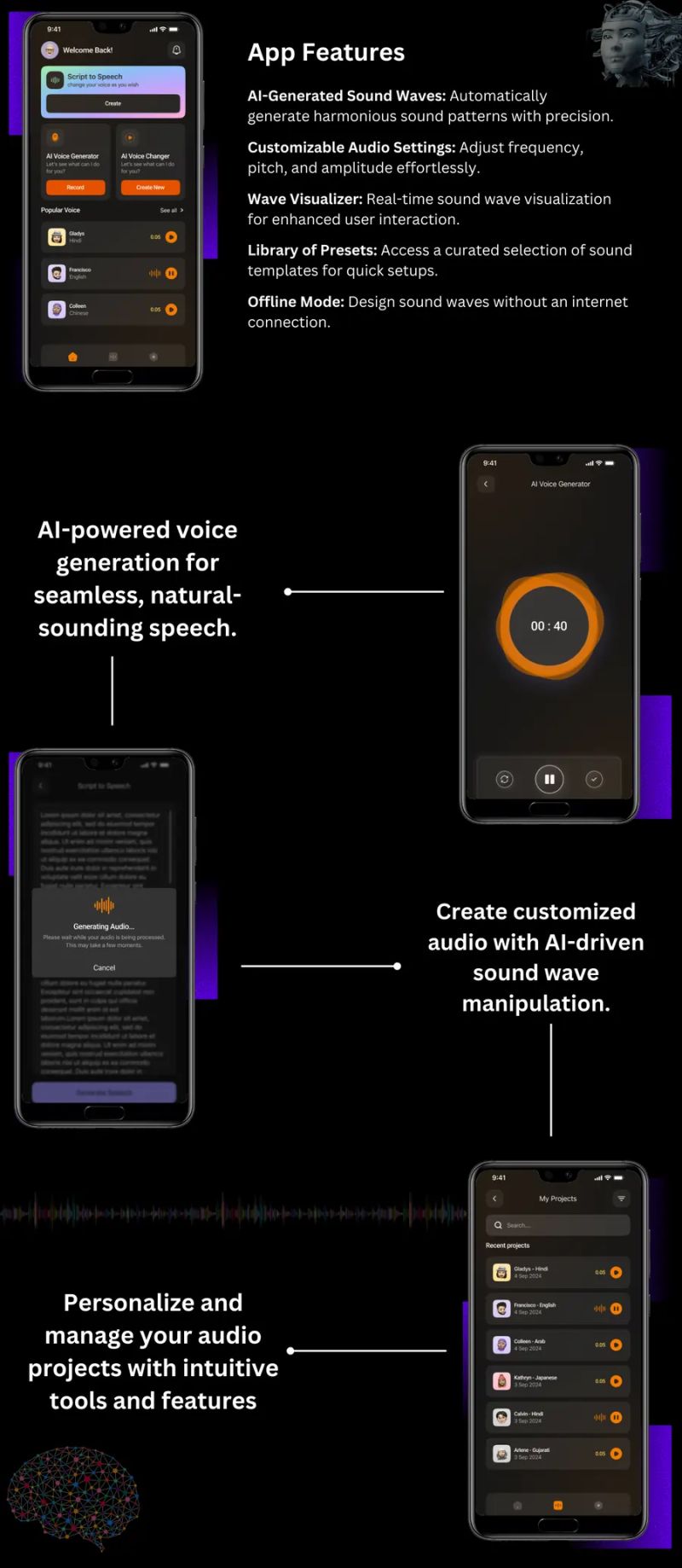 Wavebot Android App Ai Powered Sound Design By Jbcodeapp - Full HD Sunset Textures for Desktop