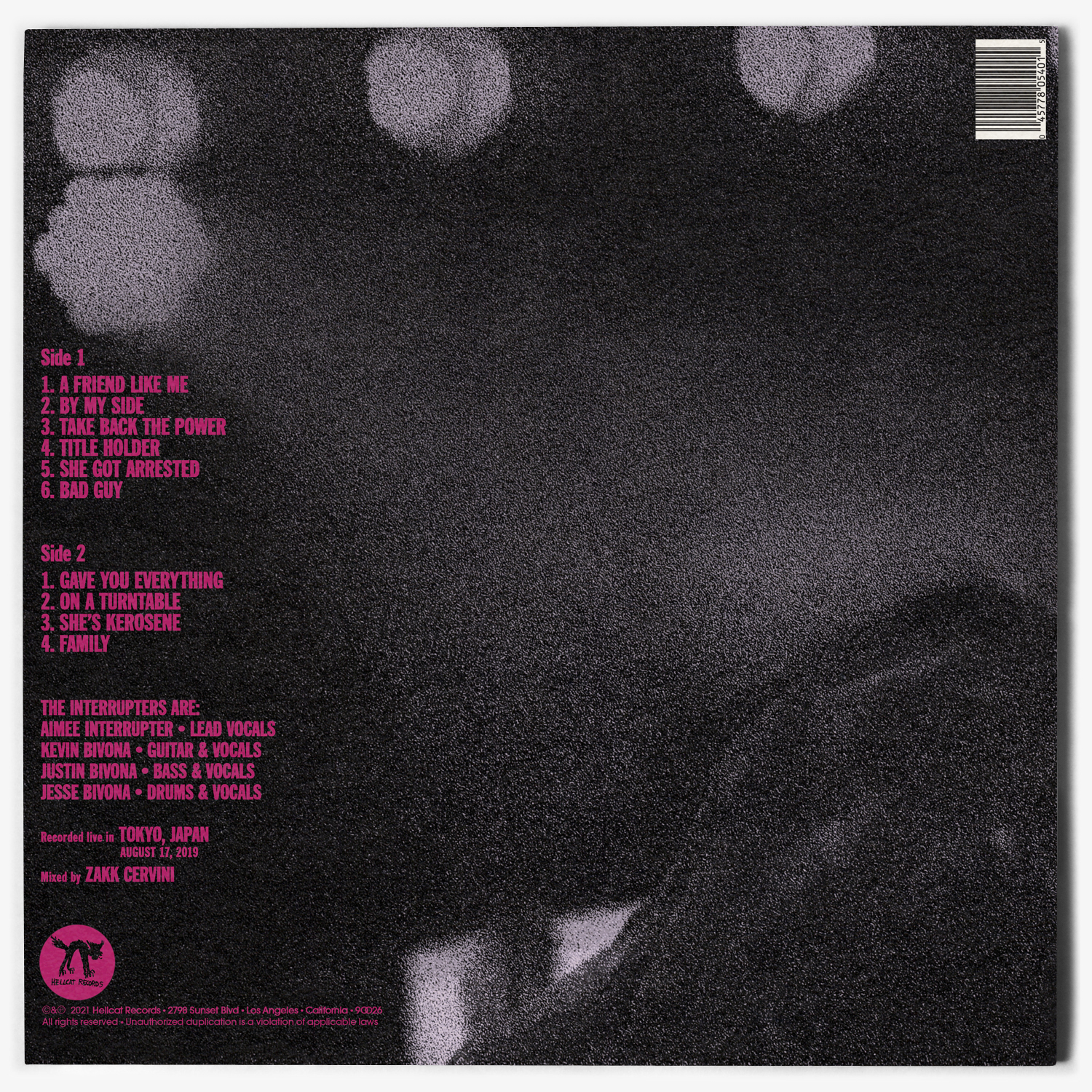 The Interrupters: Live In Tokyo! – J Bonner Co