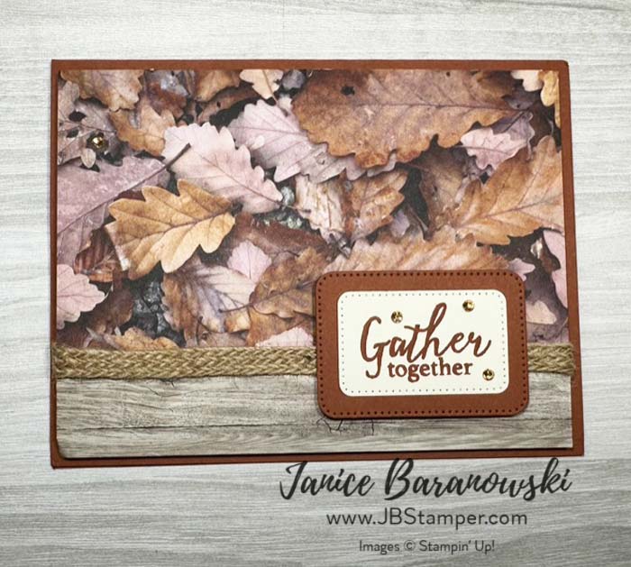 All About Autumn Specialty Designer Series Paper-Gather Together card