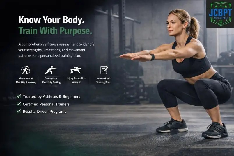 Picture that states “know your body, train with purpose”