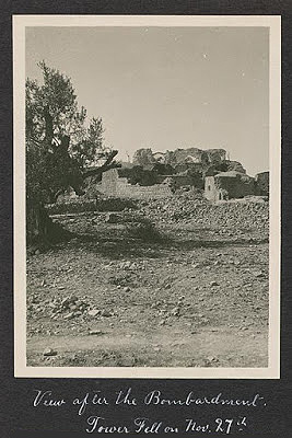 The Nebi Samuel shrine after the battle, 1917