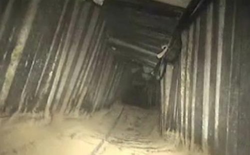 Hamas Terror tunnel underneath Kerem Shalom Crossing