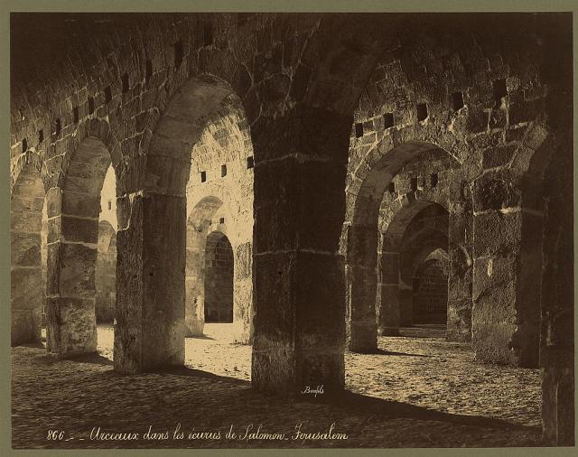 Solomon’s Stables on the Temple Mount
