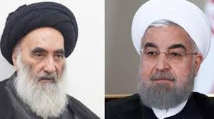 Al-Sistani of Iraq (left) and Rouhani of Iran