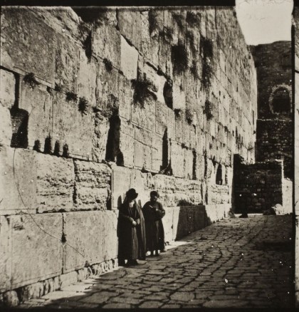 Jewish worshipers at the Western Wall