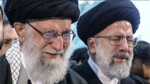 Ali Khamenei and Ebrahim Raisi