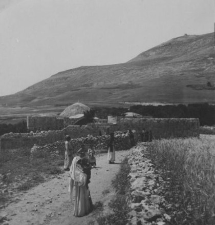 Joseph’s Tomb and Mt. Gerizim behind it