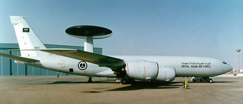 An AWACS aircraft in the Royal Saudi Air Force