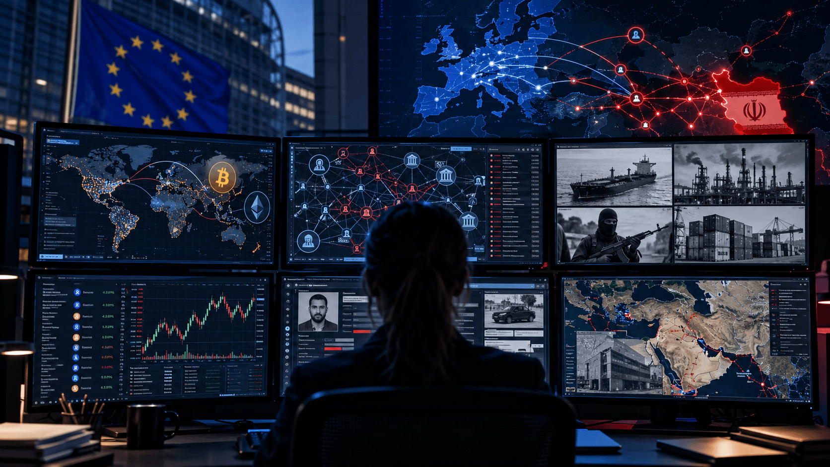 Illustration: Cyber Intelligence Operations Center