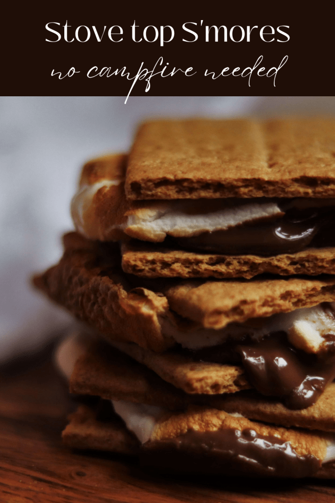 stovetop s'mores pinterest graphic