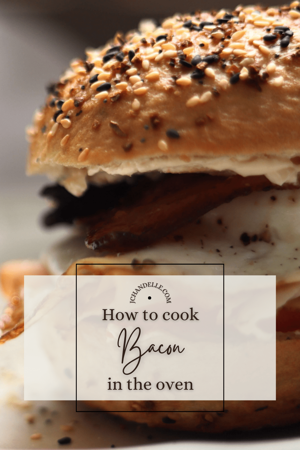 bagel breakfast sandwich pinterest pin image