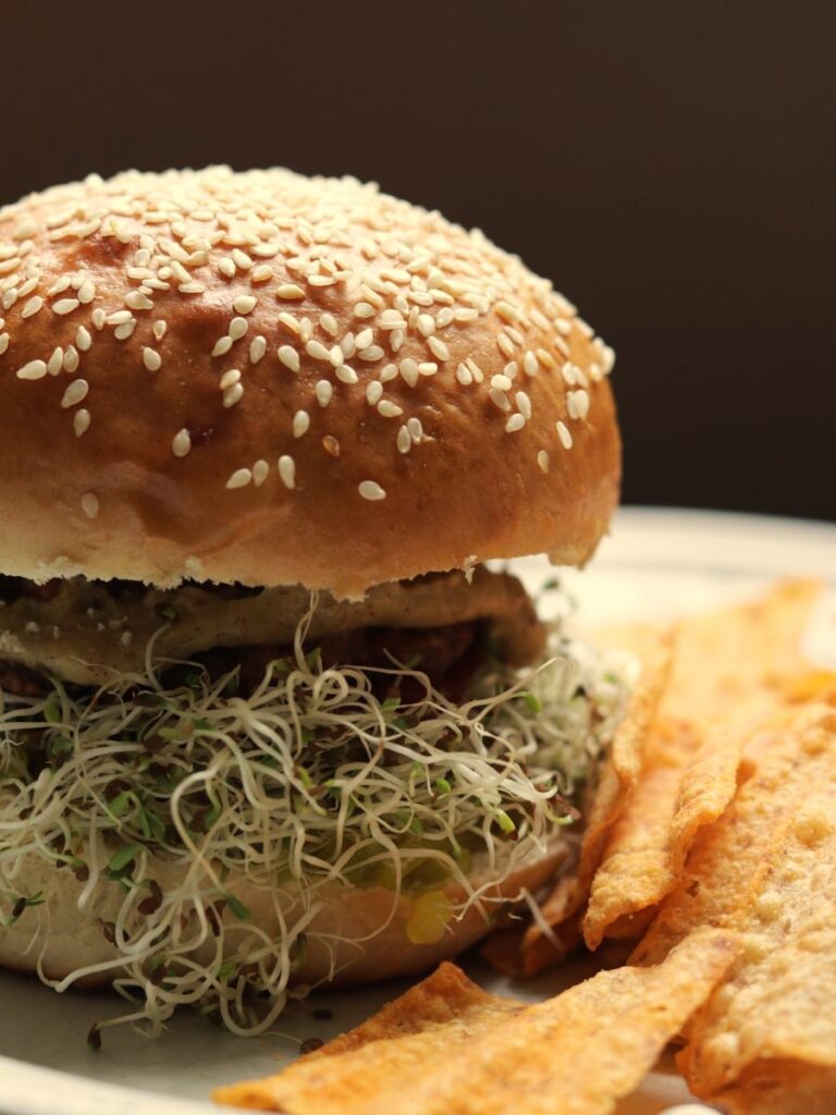 homemade hamburger bun