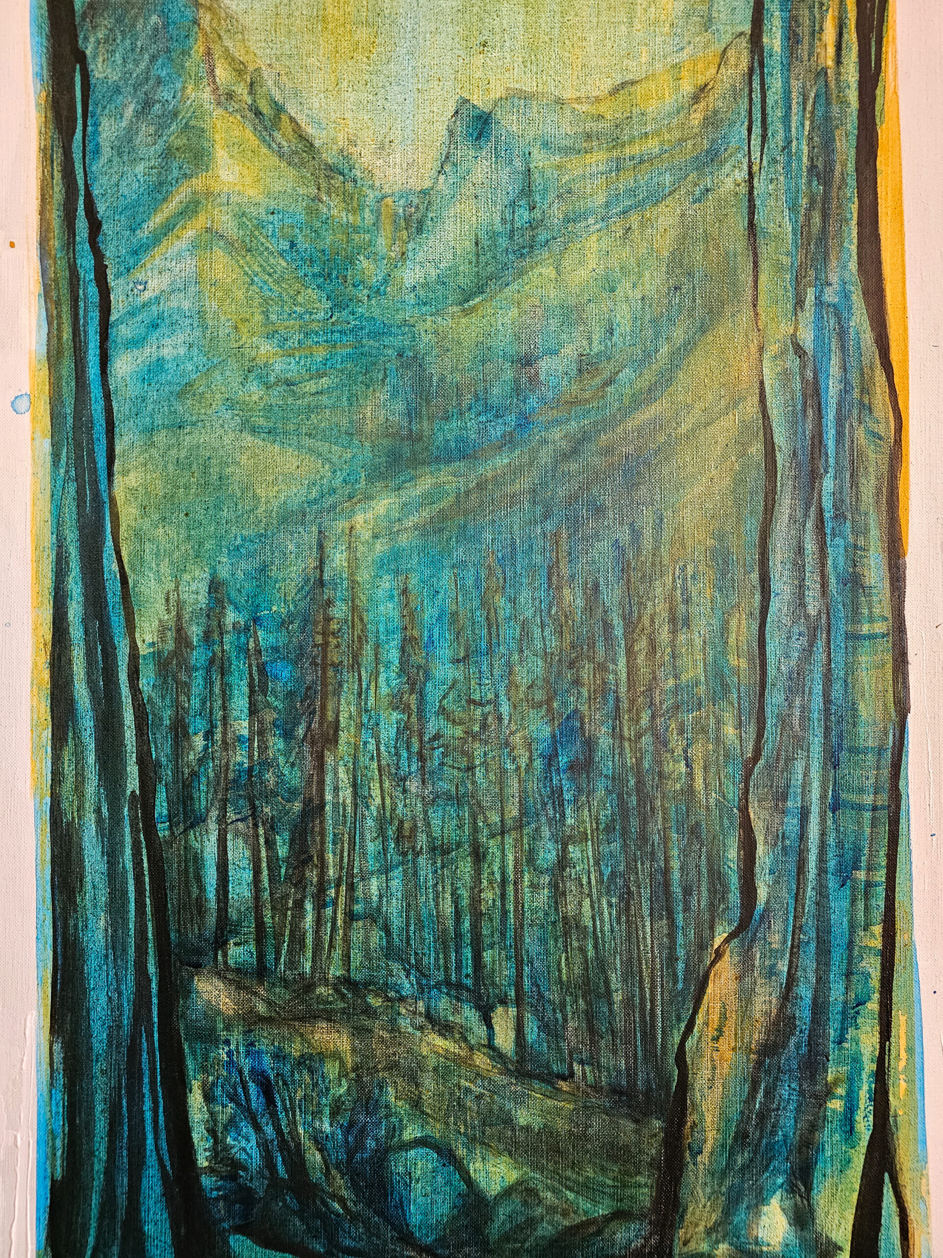 ink painting detail