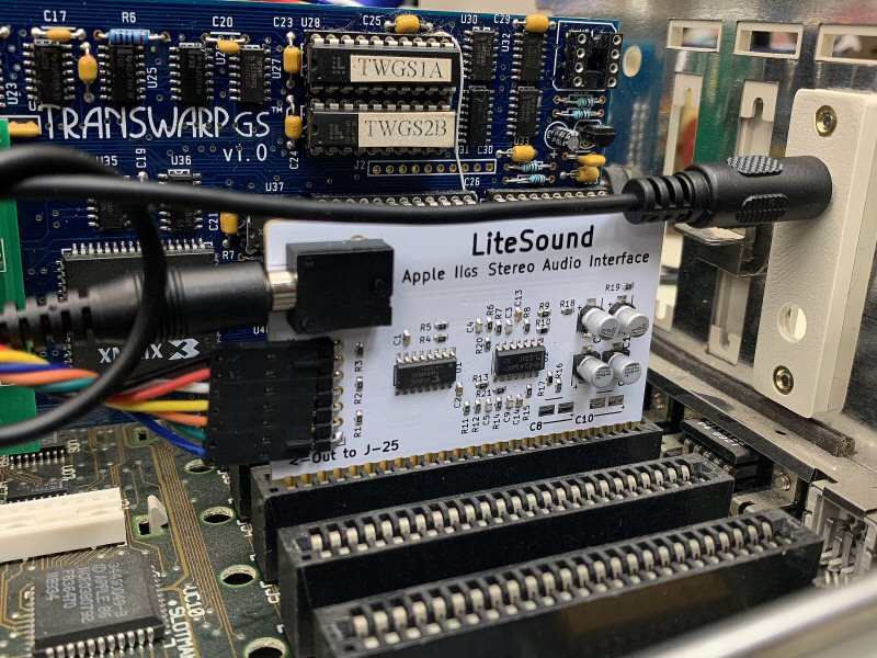 LiteSound Apple IIgs Stereo Audio Interface – Joe's Computer Museum