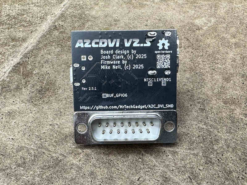 A2CDVI v2.5 – Apple IIc Digital Video Adapter – Joe's Computer Museum