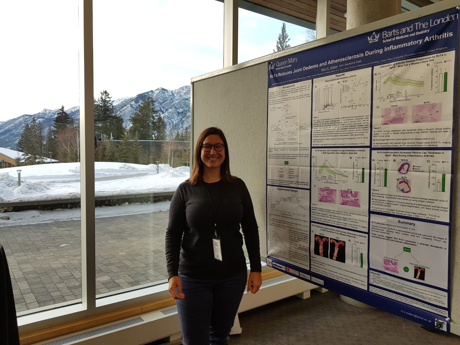 Ms Mary Walker at the Banff Inflammation Workshop