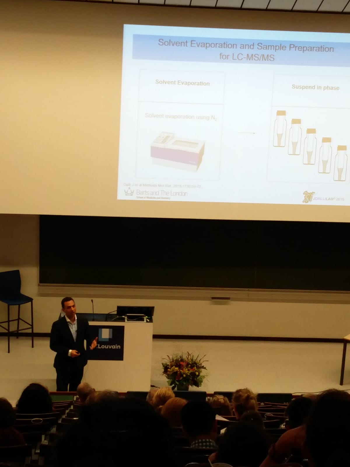 Dr Jesmond Dalli presenting at the 7th European Workshop on Lipid Mediators