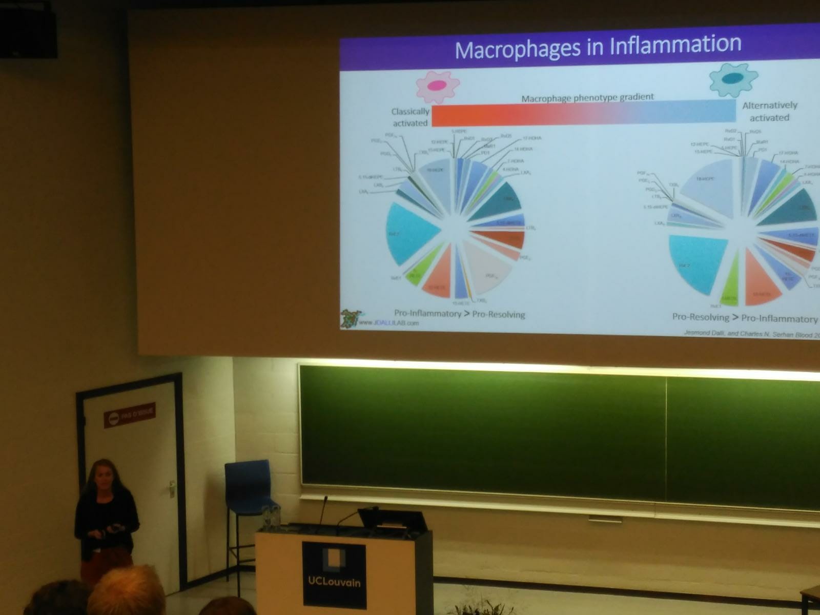 Ms Kim Pistorius presenting at the 7th European Workshop on Lipid Mediators