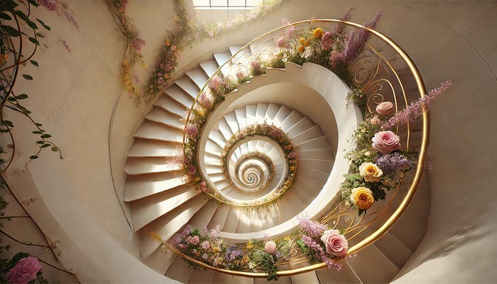 Flowers, Staircases, and The Golden Ratio