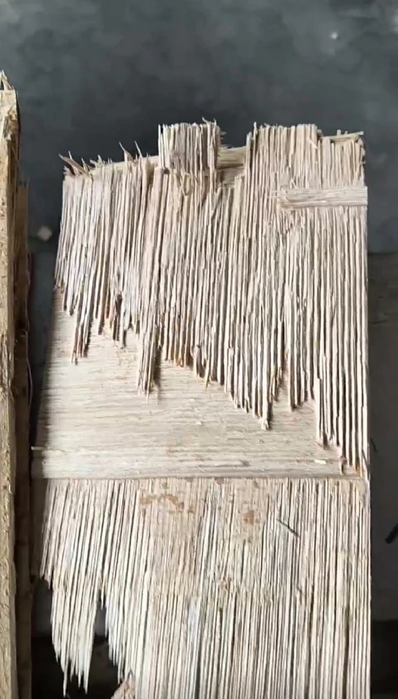 bonded plywood showing wood fiber failure