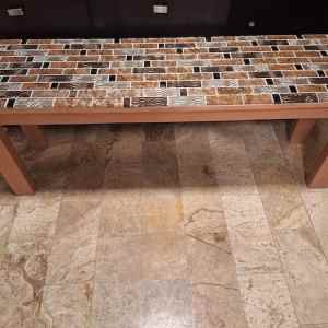 Table Ceramic Long Copper Silver