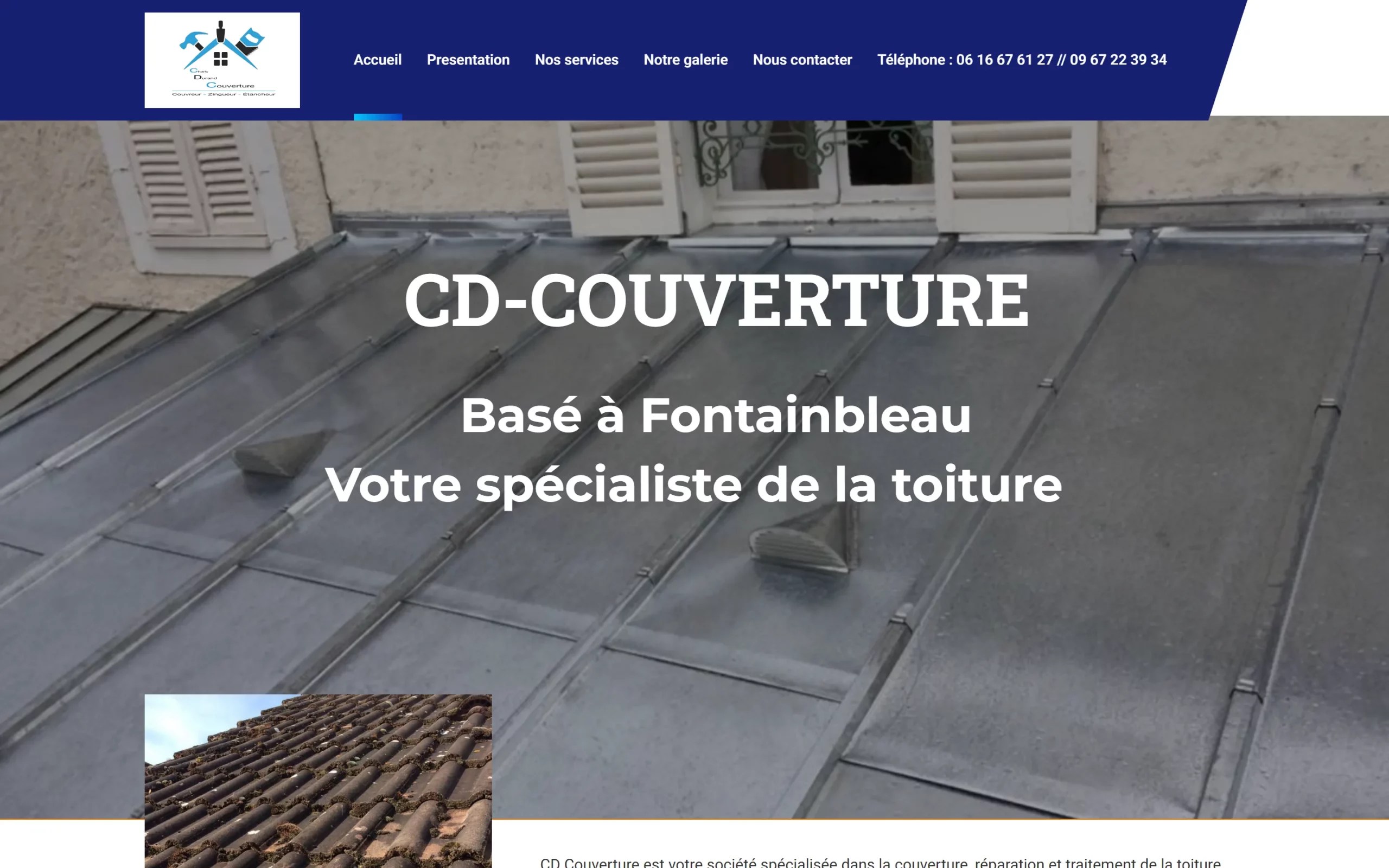 Site web CD Couverture — création WordPress par Jeff-Web