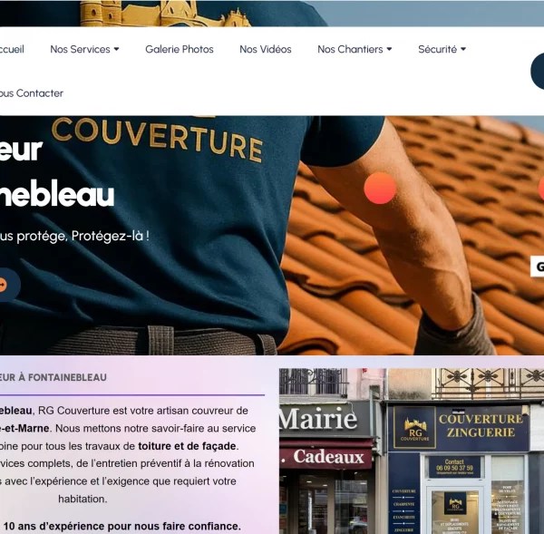Site web RG Couverture 77 — création WordPress par Jeff-Web