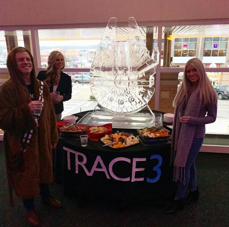 Millennium Falcon Ice Sculpture