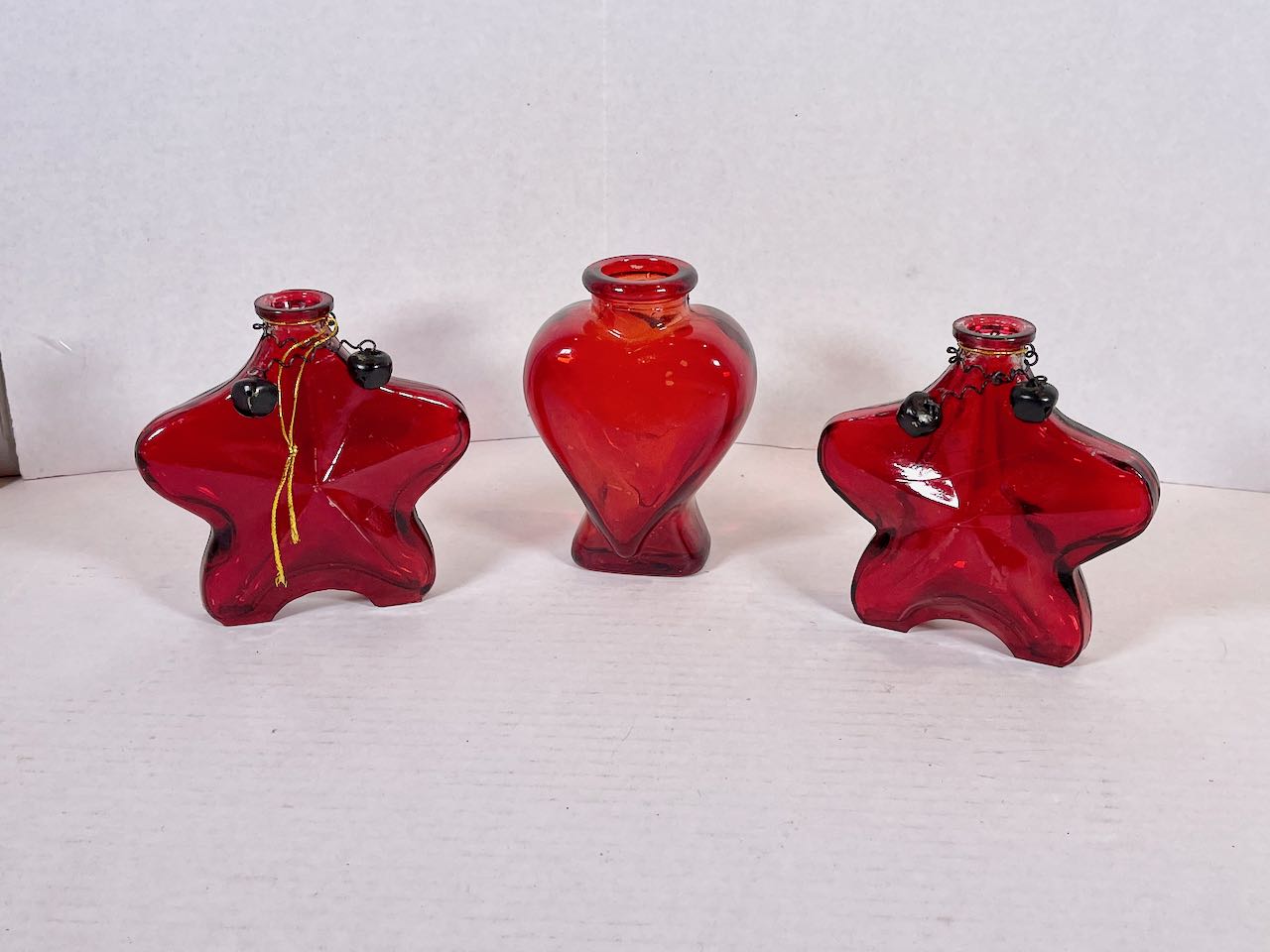 Glass Stars and Heart Bottles