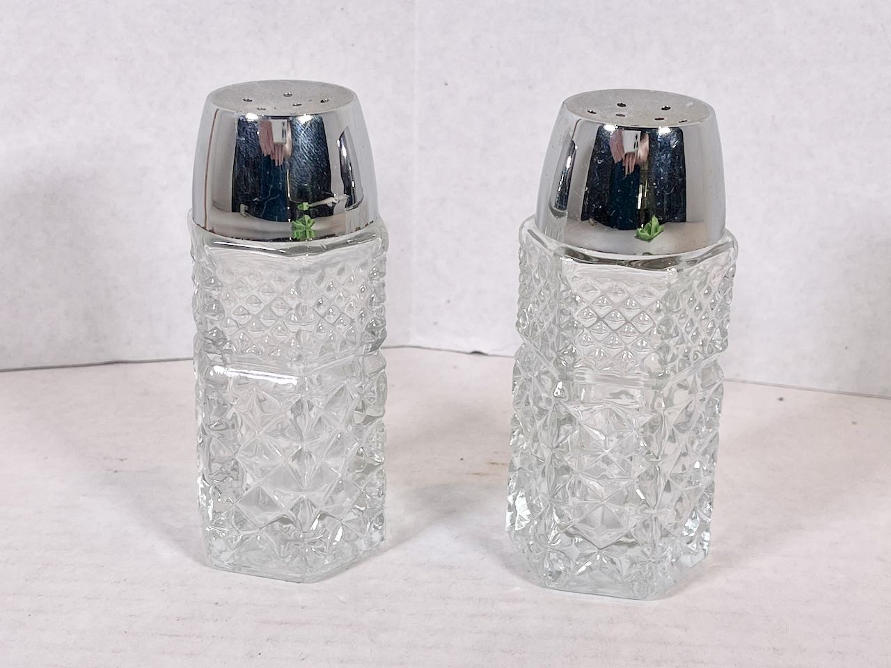 Salt & Pepper Shakers - Cut Glass