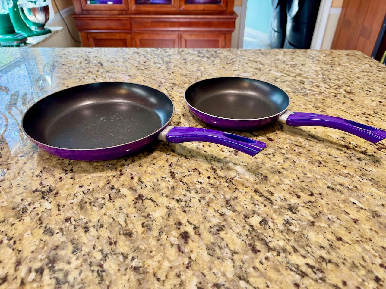 Purple Non-stick Skillet Set