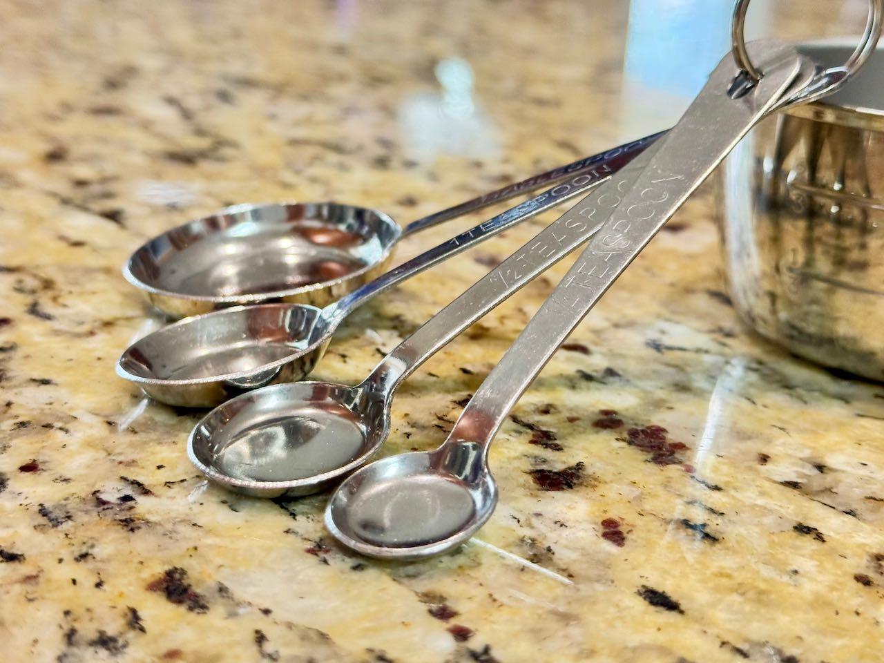 Flat Measuring Spoon Set - Stainless Steel
