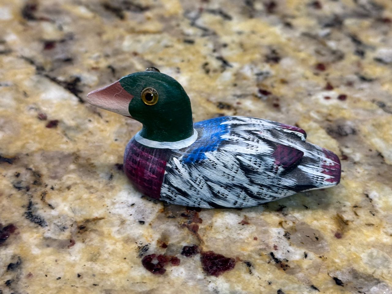 Tiny Duck Decoy Figurine