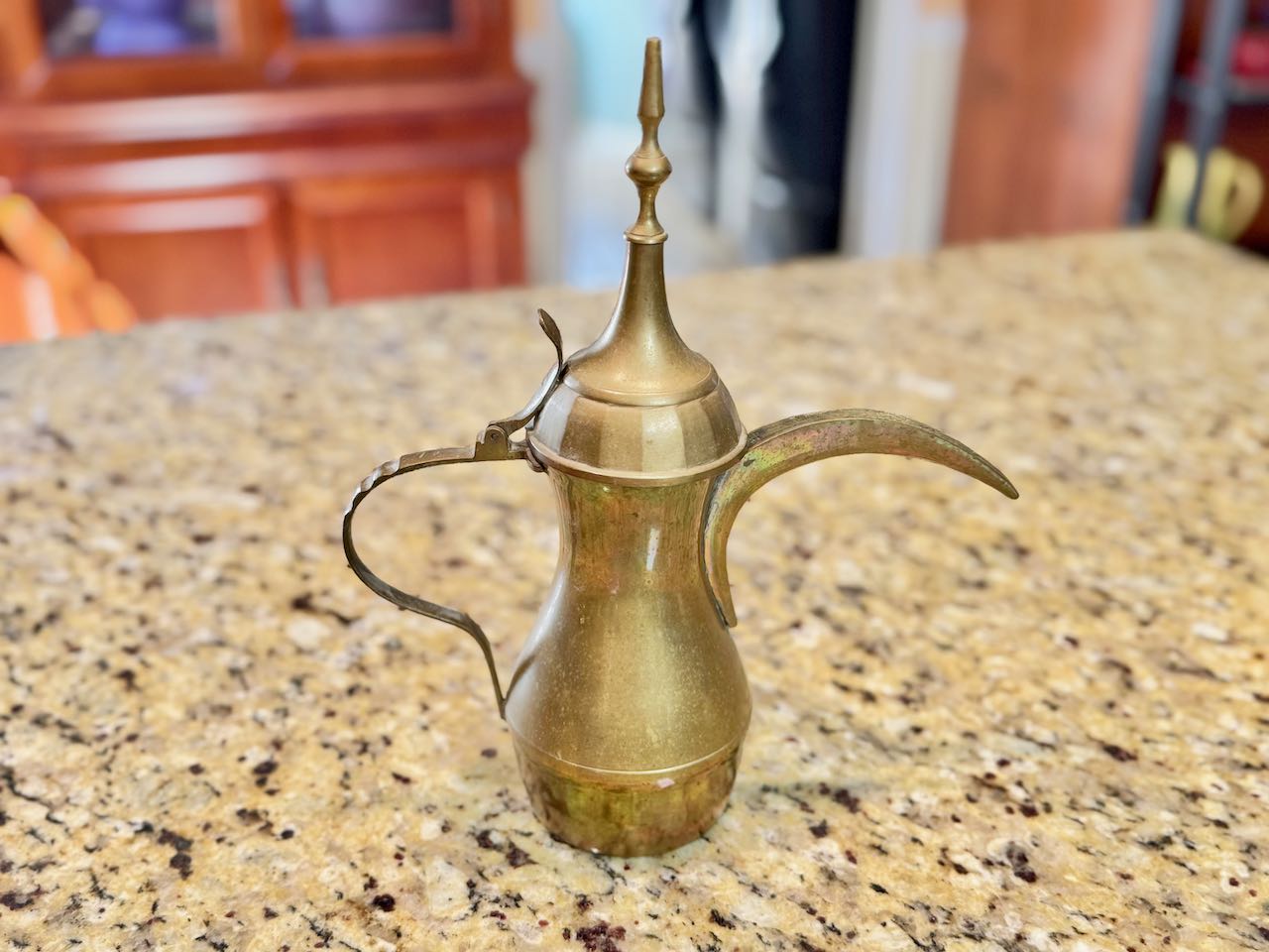 Antique Brass Dallah Arabic Coffee Pot